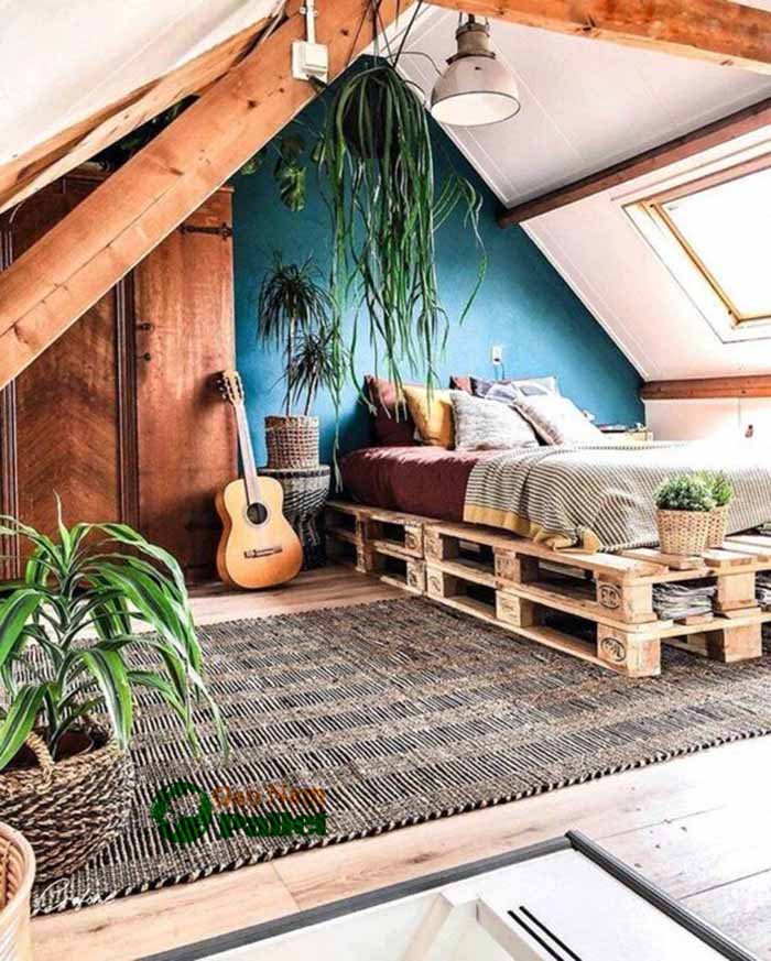 giường pallet gỗ thông nha trang giá rẻ mà đẹp rạng ngời