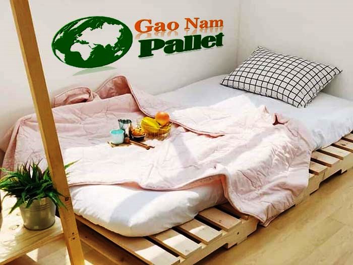 giường pallet gỗ thông nha trang giá rẻ mà đẹp rạng ngời